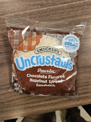 Hazelnut spread sandwich