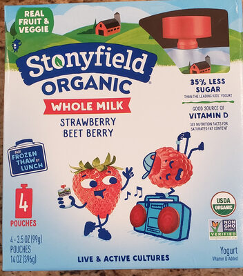 Organic Whole Milk Strawberry Beet Berry