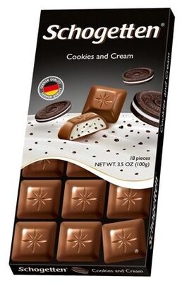 Schogetten, cookies and cream