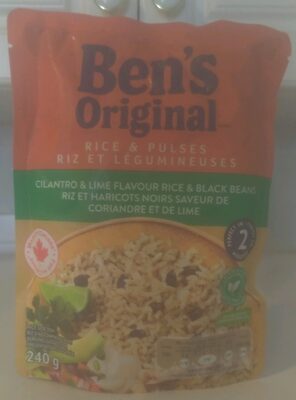 Cilantro & Lime Flavour Rice & Black Beans