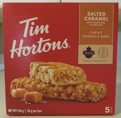 Salted Caramel Chewy Granola Bars