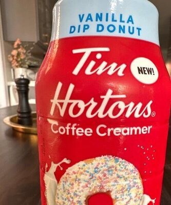 Vanilla dip donut creamer