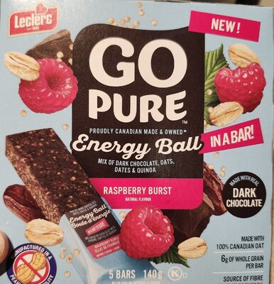 Raspberry Burst Energy Ball in a bar!