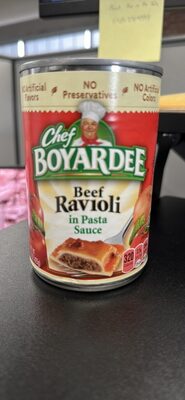 Beef Ravioli in Pasta Sauce