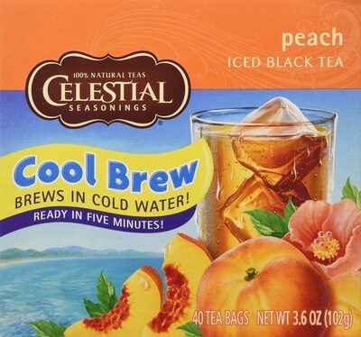 Peach Cold Brew Iced Black Tea