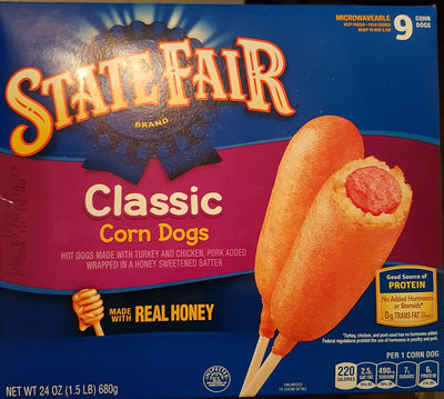 Classic corn dogs made with real honey