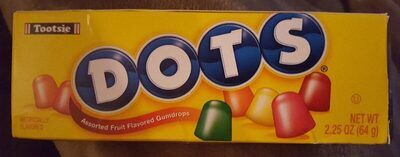 Tootsie, dots, gumdrops candies