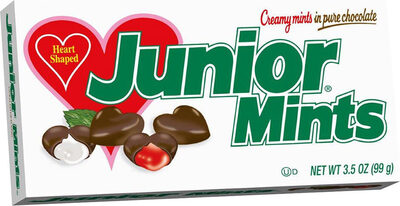 Heart Shaped Creamy Mints In Pure Chocolate