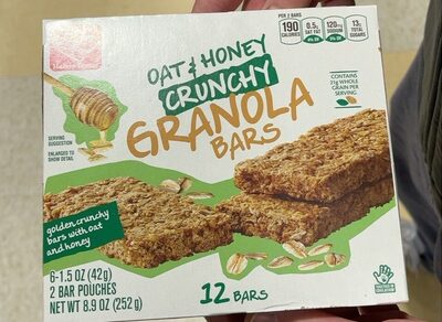 Oat & honey crunchy granola bars