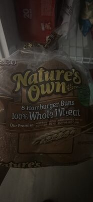 Hamburger Buns 100% Whole Wheat