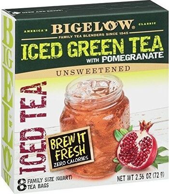 Bigelow green tea with pomegranate iced tea count boxes