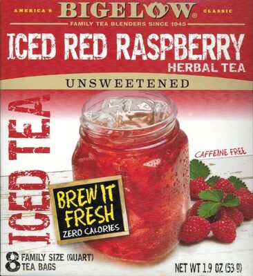 Bigelow red raspberry iced tea