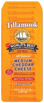 Medium cheddar cheese, medium cheddar