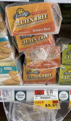 Gluten Free English Muffins - Brown Rice