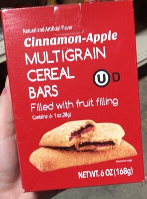 Cinnamon apple mulitgrain cereal bars