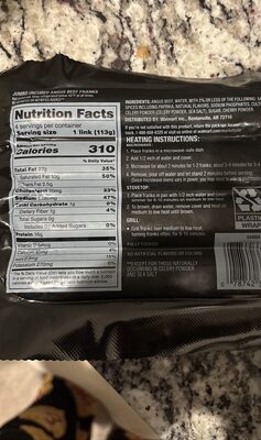 Uncured beef Franks
