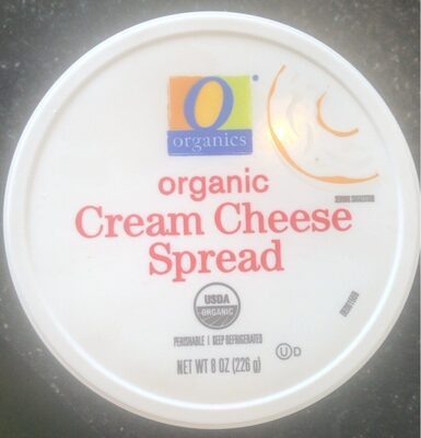 Organic cream cheese spread