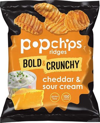 Ridged potato chips cheddar sour cream potato