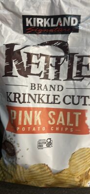 Kettle Brand Krinkle Cut Pink Salt Potato Chips