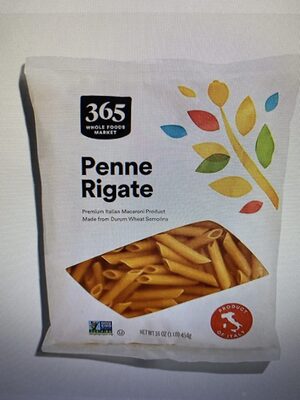 Italian macaroni product, penne rigate