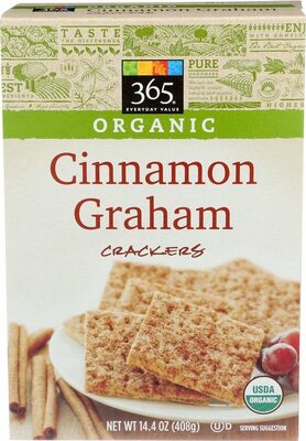 Organic cinnamon graham crackers