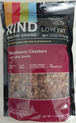 Healthy Grains Granola Raspberry With Chia Seeds