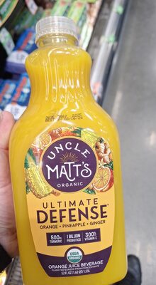 Organic orange defense juice