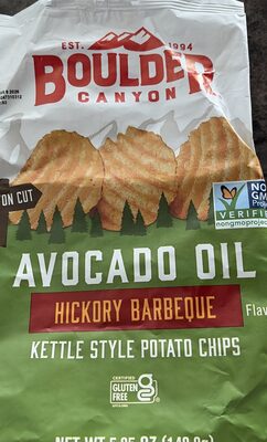 Avocado oil hickory bbq kettle chip