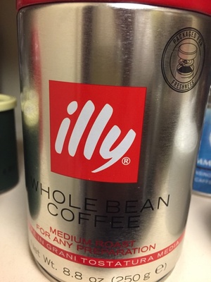 Illy whole bean coffe
