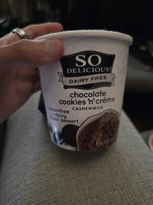 Cashewmilk Non-Dairy Frozen Dessert Chocolate Cookies N Cream