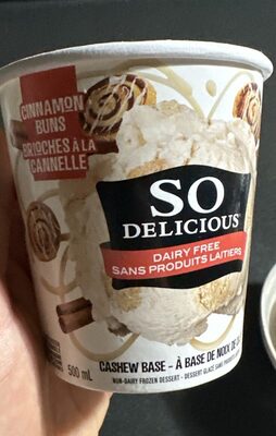 Cashew Milk Non Dairy Frozen Dessert Cinnamon Cookie Dough, Snickerdoodle