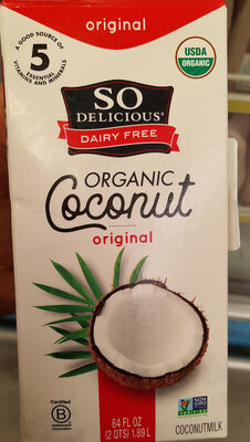 Coconut Milk Beverage Original Refrigerated Half Gallon Organic