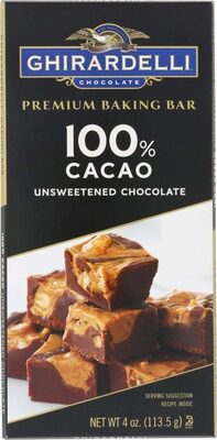 Cacao unsweetened chocolate premium baking bar