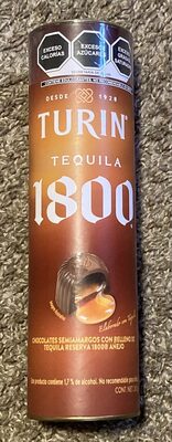 Dark chocolates with reserva 1800 reposado tequila filling, dark chocolates