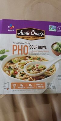 Vietnamese style pho soup bowl