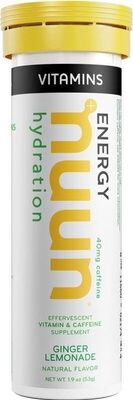 Hydration Vitamin & Caffeine Supplement - Ginger Lemonade
