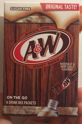 Root beer drink mix packets