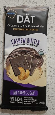 Cashew Butter Filled Dark Chocolate