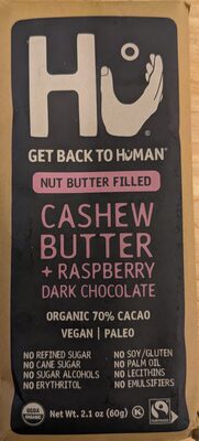 Cashew Butter + Raspberry Dark Chocolate