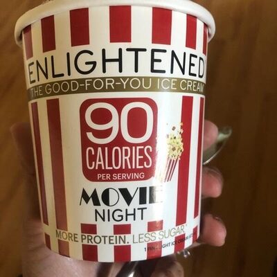 Movie night light ice cream, movie night