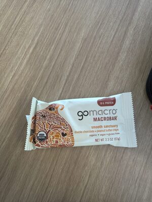 Macrobar Smooth Sanctuary Double Chocolate + Peanut Butter Chips Organic