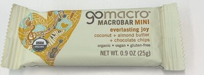 Organic MacroBar Mini Coconut + Almond Butter + Chocolate Chips