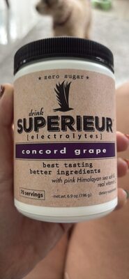 drink SUPERIEUR electrolytes concord grape