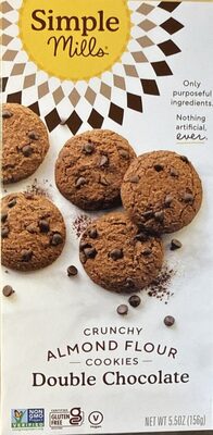 Crunchy Almond Flour Cookies Double Chocolate