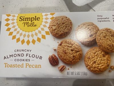 Crunchy Almond Flour Cookies, Toasted Pecan