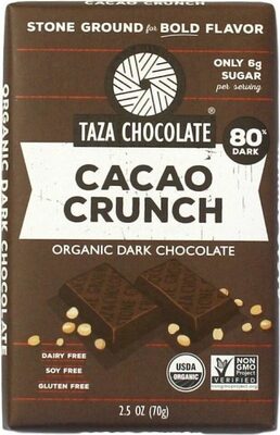 Cacao Crunch Organic Dark Chocolate
