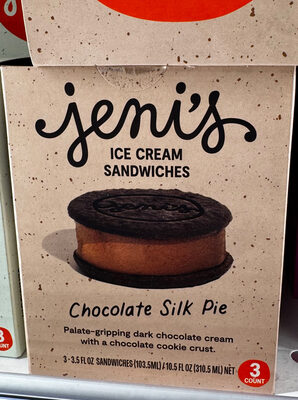 Frozen Dessert Sandwich - Chocolate Silk Pie