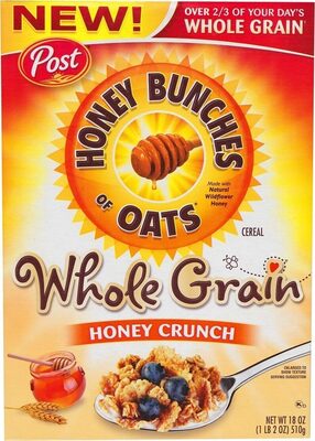 Honey bunches of oats cereal honey crunch