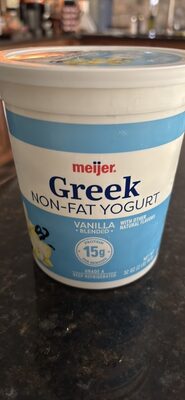 Greek Non-Fat Yogurt Vanilla Blended