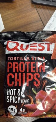 Tortilla Style Protein Chips Hot & Spicy